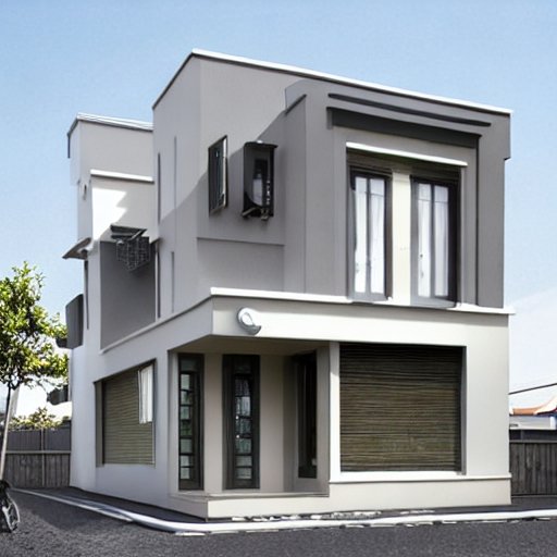 stable-diffusionで生成した雰囲気が似ている家